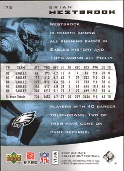 2007 Upper Deck Ultimate Collection #75 Brian Westbrook Back