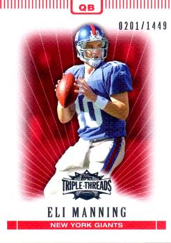 2007 Topps Triple Threads #7 Eli Manning Front