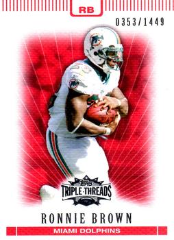 2007 Topps Triple Threads #39 Ronnie Brown Front