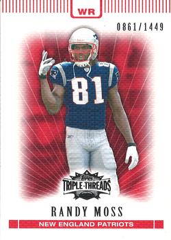 2007 Topps Triple Threads #61 Randy Moss Front