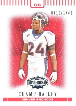 2007 Topps Triple Threads #78 Champ Bailey Front