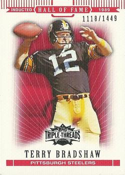 2007 Topps Triple Threads #82 Terry Bradshaw Front