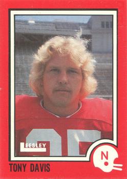 1989 Leesley Nebraska Cornhuskers 100 #1 Tony Davis Front