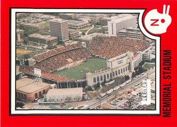 1989 Leesley Nebraska Cornhuskers 100 #72 Memorial Stadium Front
