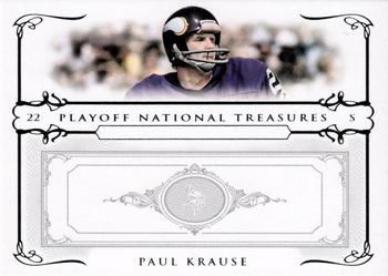 2007 Playoff National Treasures #64 Paul Krause Front