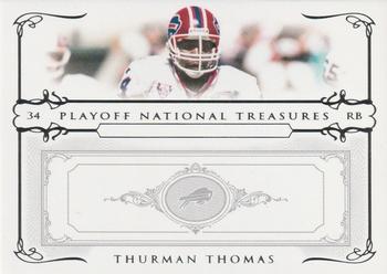 2007 Playoff National Treasures #76 Thurman Thomas Front