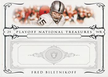2007 Playoff National Treasures #93 Fred Biletnikoff Front