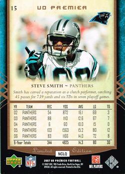 2007 Upper Deck Premier #15 Steve Smith Back