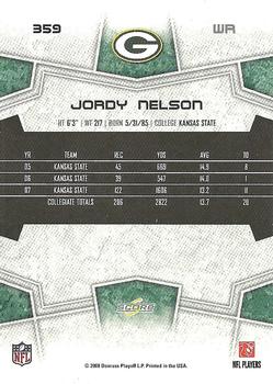 2008 Score #359 Jordy Nelson Back