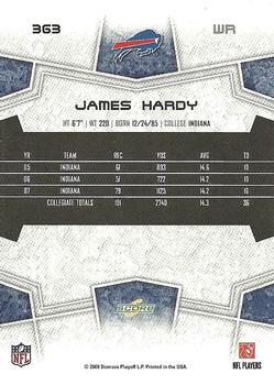 2008 Score #363 James Hardy Back