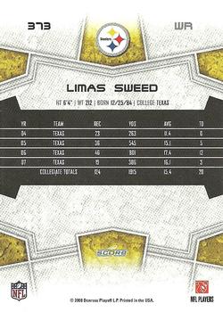 2008 Score #373 Limas Sweed Back