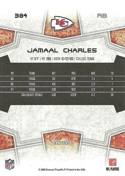 2008 Score #384 Jamaal Charles Back