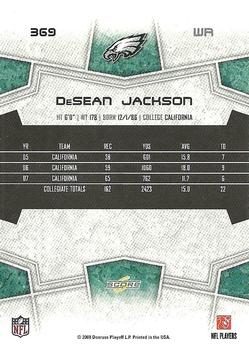 2008 Score #369 DeSean Jackson Back