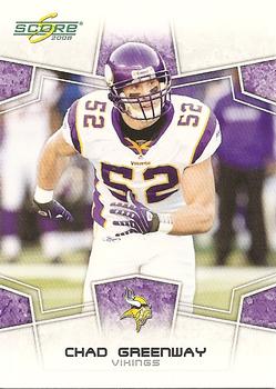 2008 Score #181 Chad Greenway Front