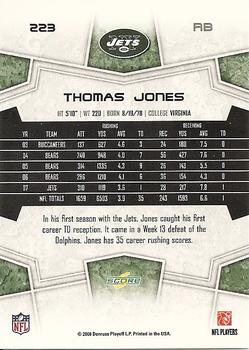 2008 Score #223 Thomas Jones Back