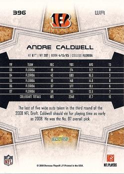 2008 Score #396 Andre Caldwell Back