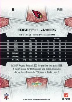 2008 Score #5 Edgerrin James Back