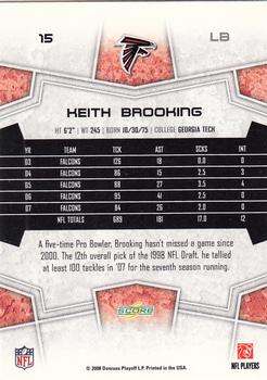 2008 Score #15 Keith Brooking Back
