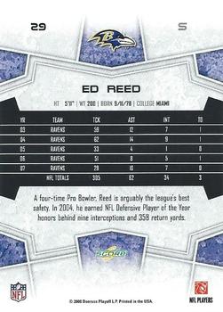 2008 Score #29 Ed Reed Back