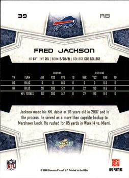 2008 Score #39 Fred Jackson Back