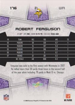 2008 Score #176 Robert Ferguson Back