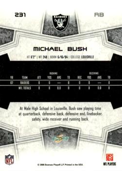 2008 Score #231 Michael Bush Back