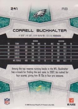 2008 Score #241 Correll Buckhalter Back