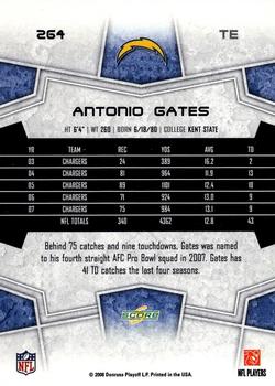 2008 Score #264 Antonio Gates Back