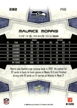 2008 Score #282 Maurice Morris Back