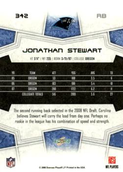 2008 Score #342 Jonathan Stewart Back