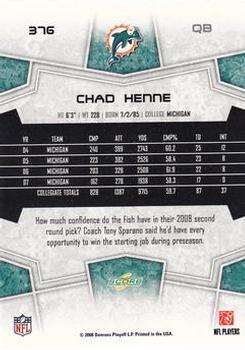 2008 Score #376 Chad Henne Back