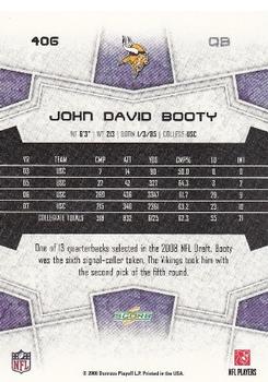 2008 Score #406 John David Booty Back