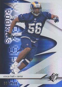 2008 SPx #149 Vince Hall Front