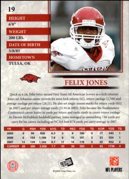 2008 Press Pass #19 Felix Jones Back
