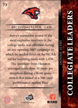 2008 Press Pass #73 Donnie Avery Back
