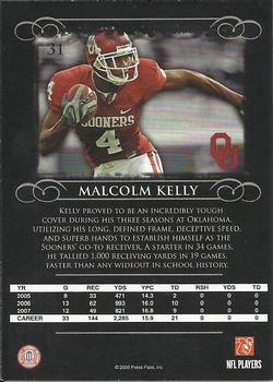 2008 Press Pass Legends #31 Malcolm Kelly Back