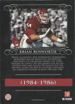 2008 Press Pass Legends #78 Brian Bosworth Back