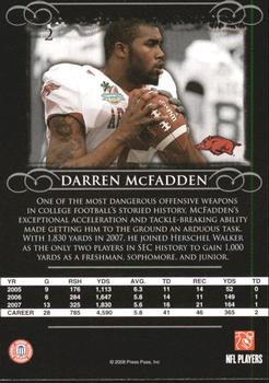2008 Press Pass Legends #2 Darren McFadden Back