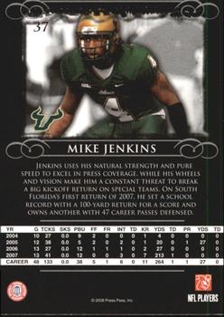 2008 Press Pass Legends #37 Mike Jenkins Back