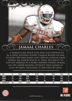 2008 Press Pass Legends #39 Jamaal Charles Back