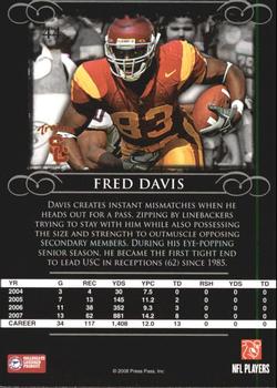 2008 Press Pass Legends #44 Fred Davis Back