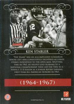 2008 Press Pass Legends #51 Ken Stabler Back