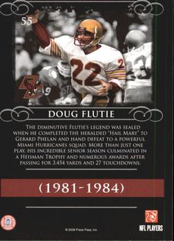 2008 Press Pass Legends #55 Doug Flutie Back