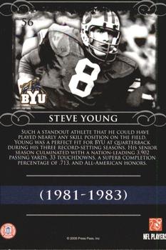 2008 Press Pass Legends #56 Steve Young Back