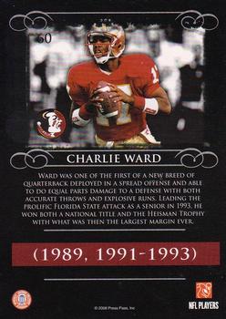 2008 Press Pass Legends #60 Charlie Ward Back