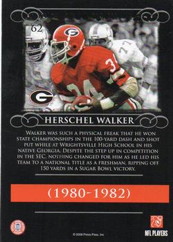 2008 Press Pass Legends #62 Herschel Walker Back