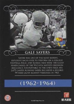 2008 Press Pass Legends #64b Gale Sayers Back