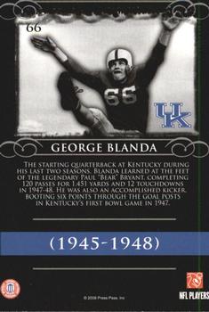 2008 Press Pass Legends #66 George Blanda Back