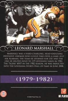 2008 Press Pass Legends #67 Leonard Marshall Back