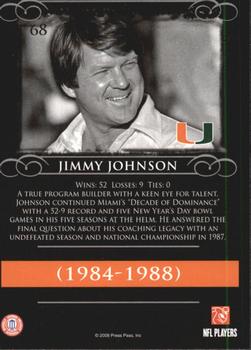 2008 Press Pass Legends #68 Jimmy Johnson Back